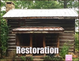 Historic Log Cabin Restoration  Gordon, Georgia
